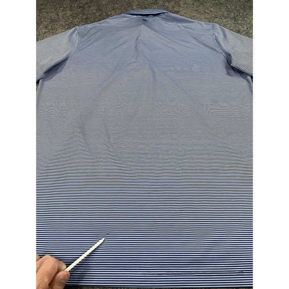 Greyson Golf Polo Shirt Mens Medium Blue Performance Stretch Spur Logo - Picture 7 of 11